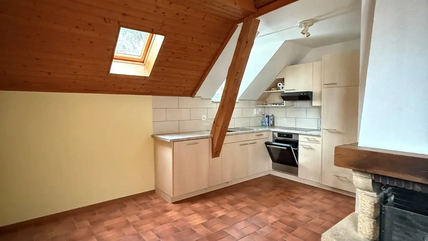 Attic flat for rent - Rue De Bellevue, 2052 Fontainemelon