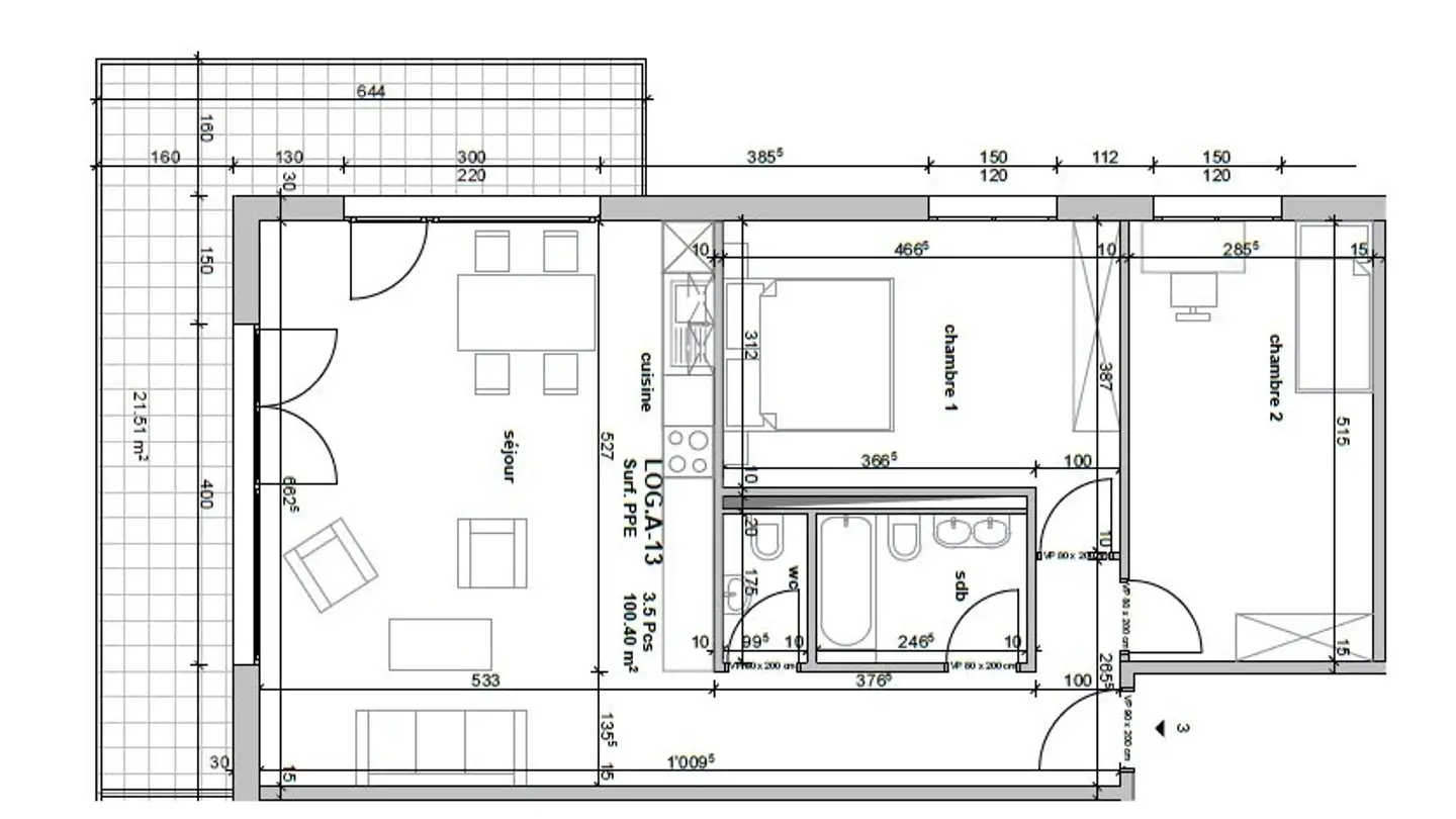 Wohnung mieten - Chemin De La Rochena 7, 1667 Enney - Foto 2