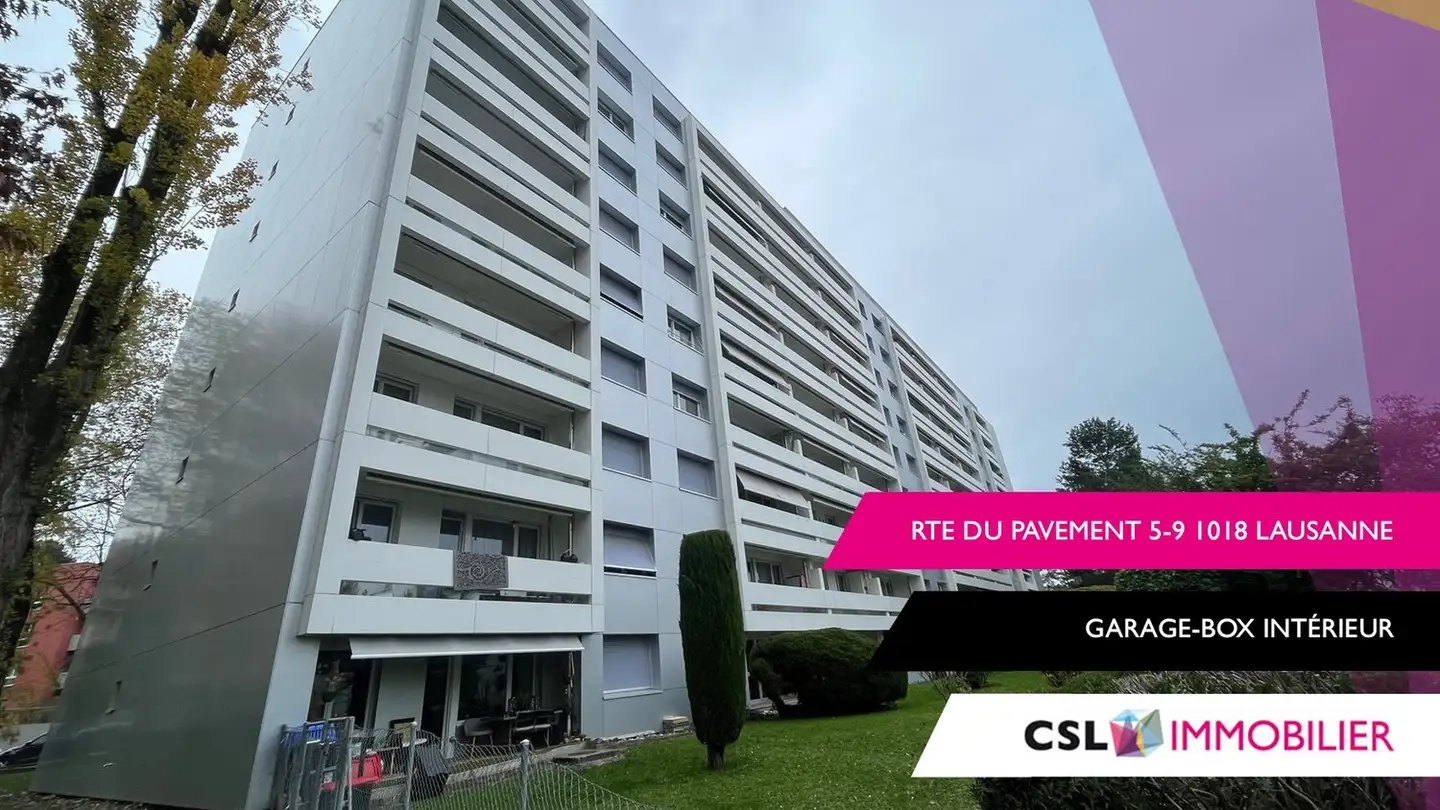 Garage singolo in affitto - Route Du Pavement 9, 1018 Lausanne