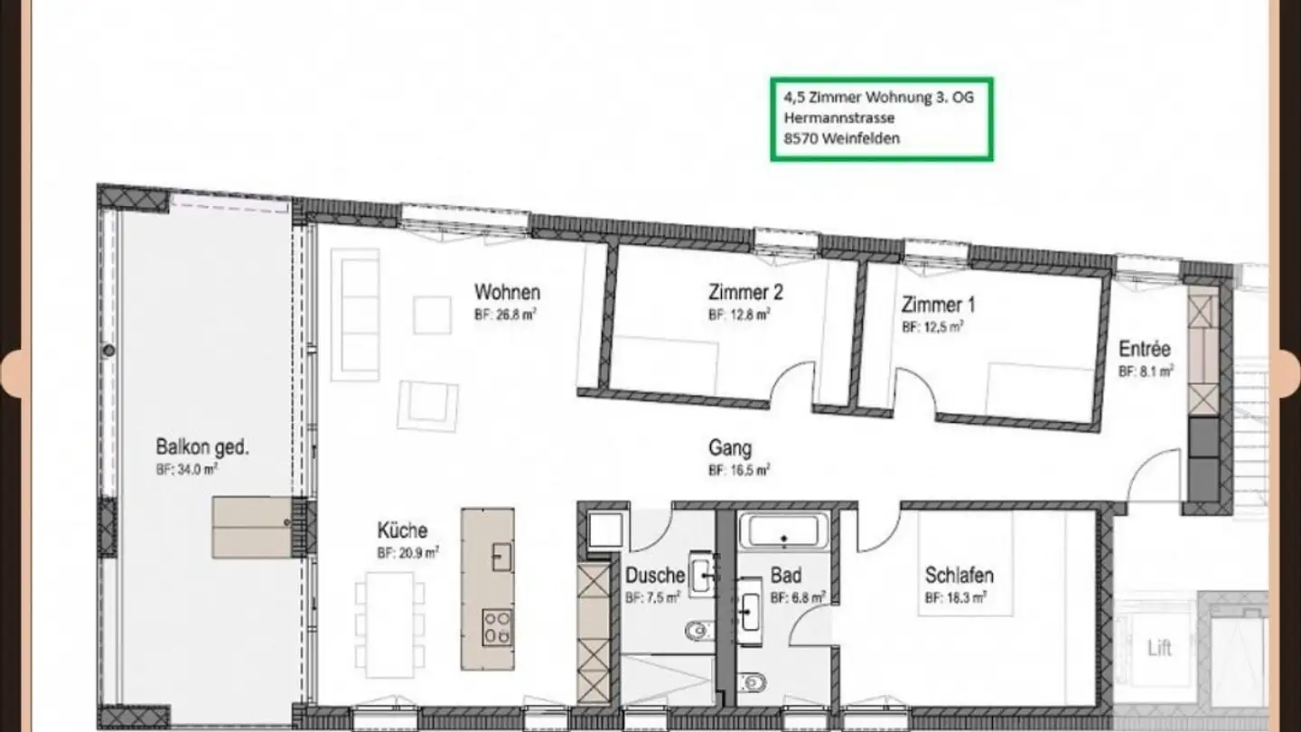 Appartamento in affitto - Hermannstrasse 22, 8570 Weinfelden - Photo 3