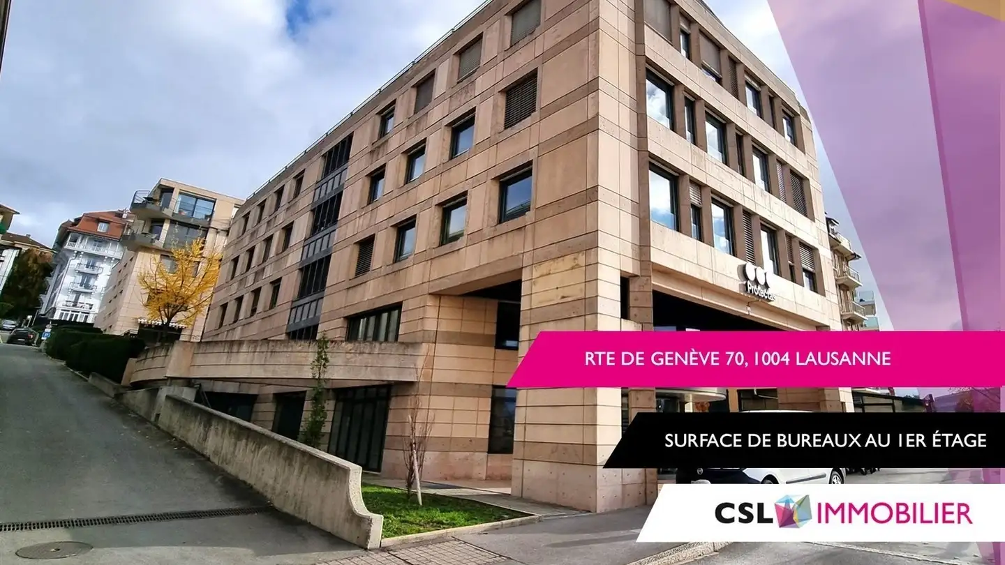 Bureau à louer - Rue De Genève 70, 1004 Lausanne