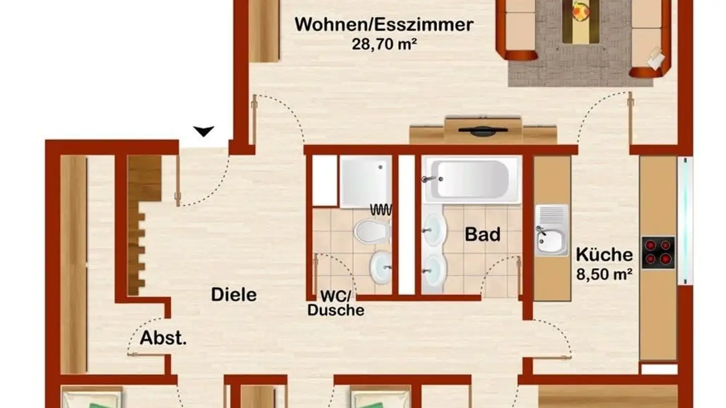 Appartamento in affitto - Rütiwisstrasse 20, 8604 Volketswil - Photo 2