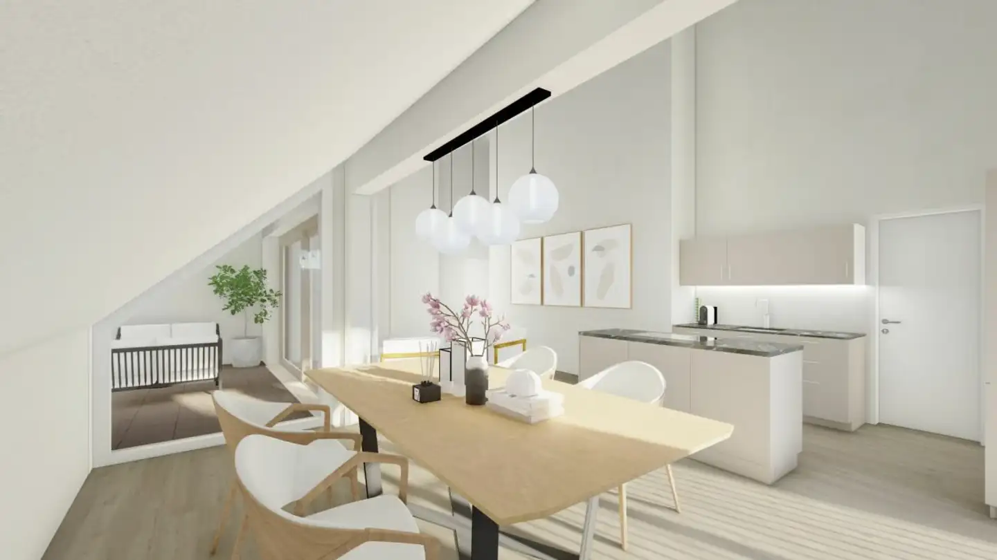 Dachgeschosswohnung mieten - Hauptstrasse 4, 4224 Nenzlingen