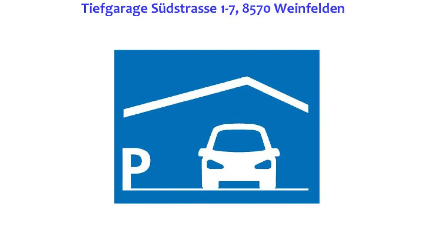 Tiefgaragenstellplatz mieten - Südstrasse, 8570 Weinfelden