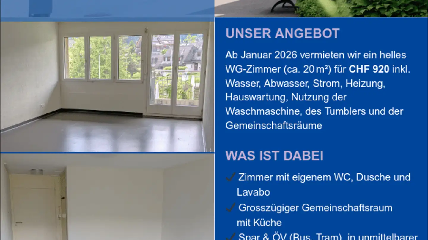 Single room for rent - Im Loo 1, 8133 Esslingen - Photo 2