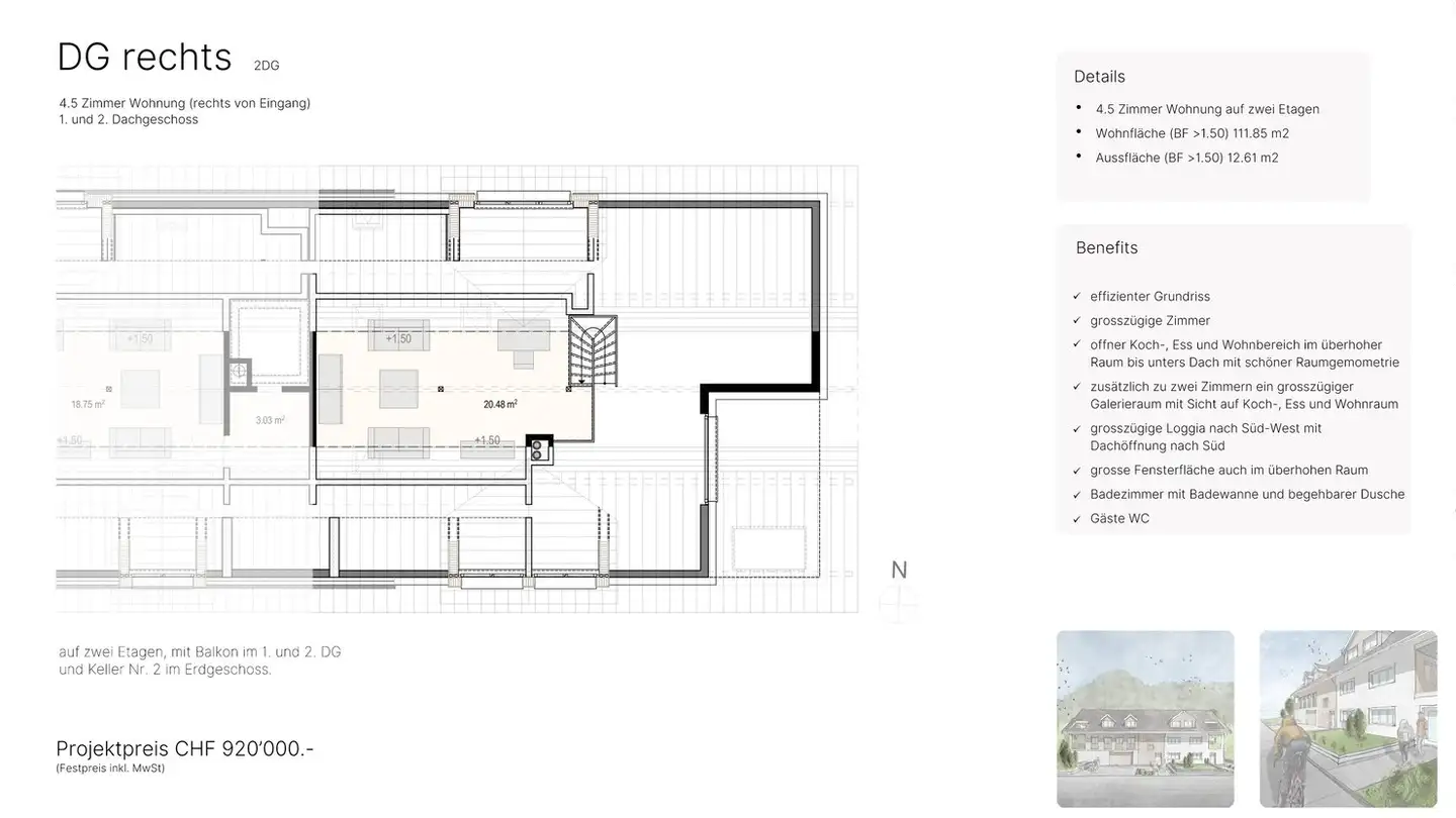 Attico in vendita - Bergerstrasse 17, 8570 Weinfelden - Photo 4