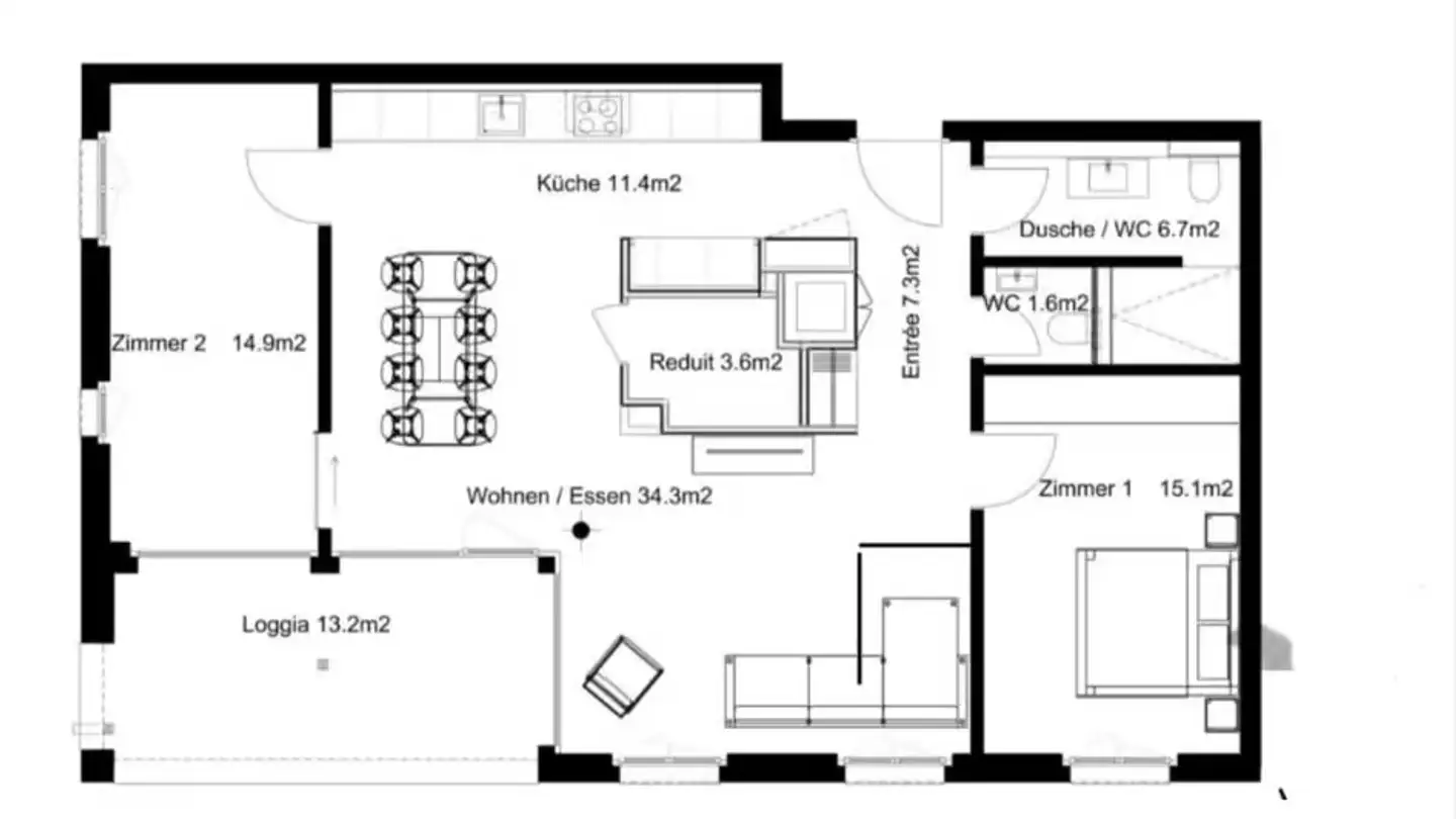 Wohnung mieten - Fliederstrasse, 4663 Aarburg