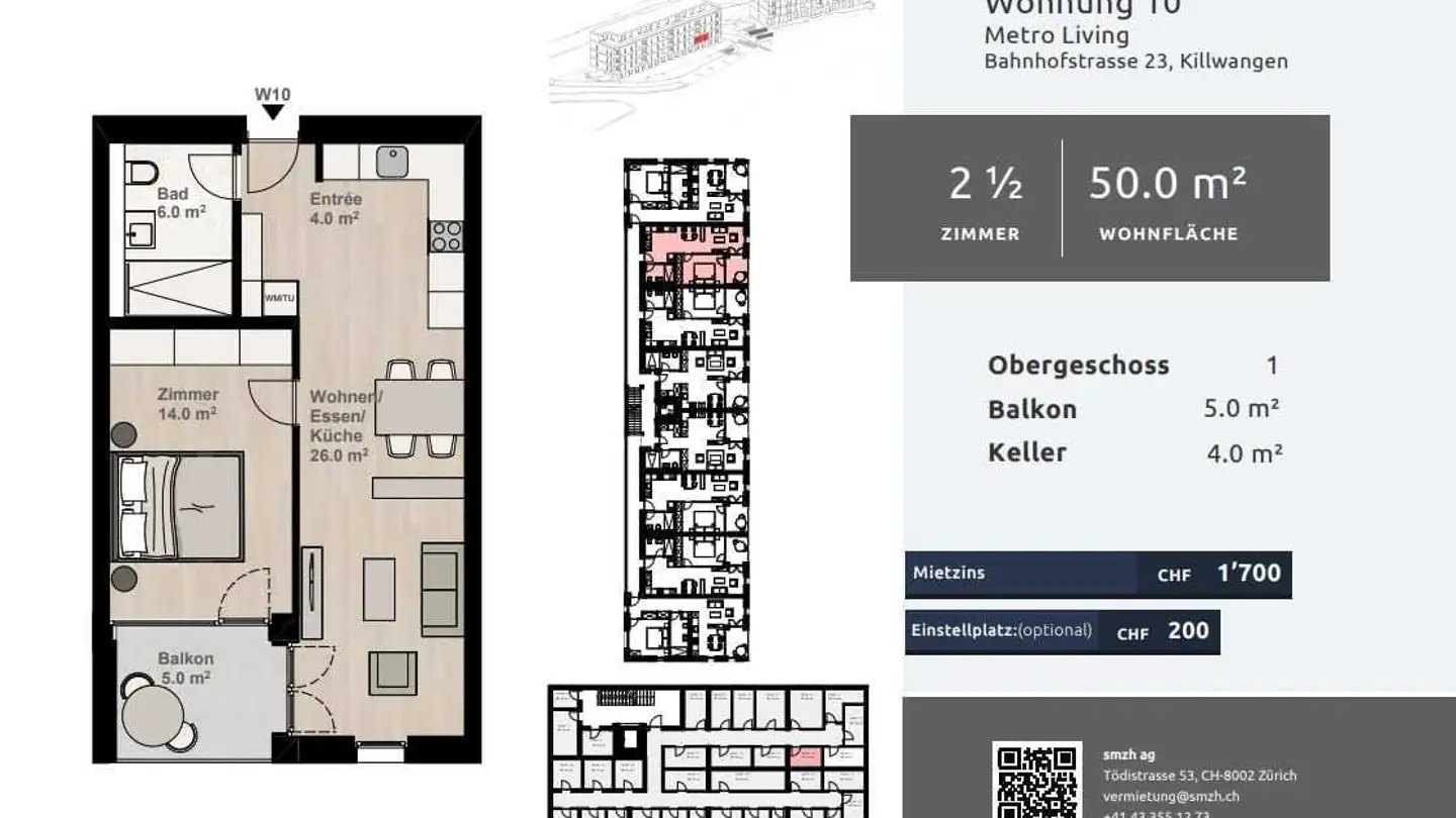 Appartement à louer - Bahnhofstrasse 23, 8956 Killwangen - Photo 2