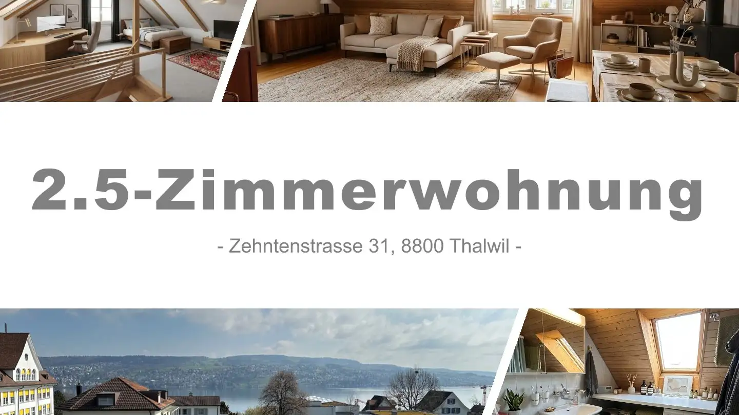 Attic flat for rent - Zehntenstrasse 31, 8800 Thalwil