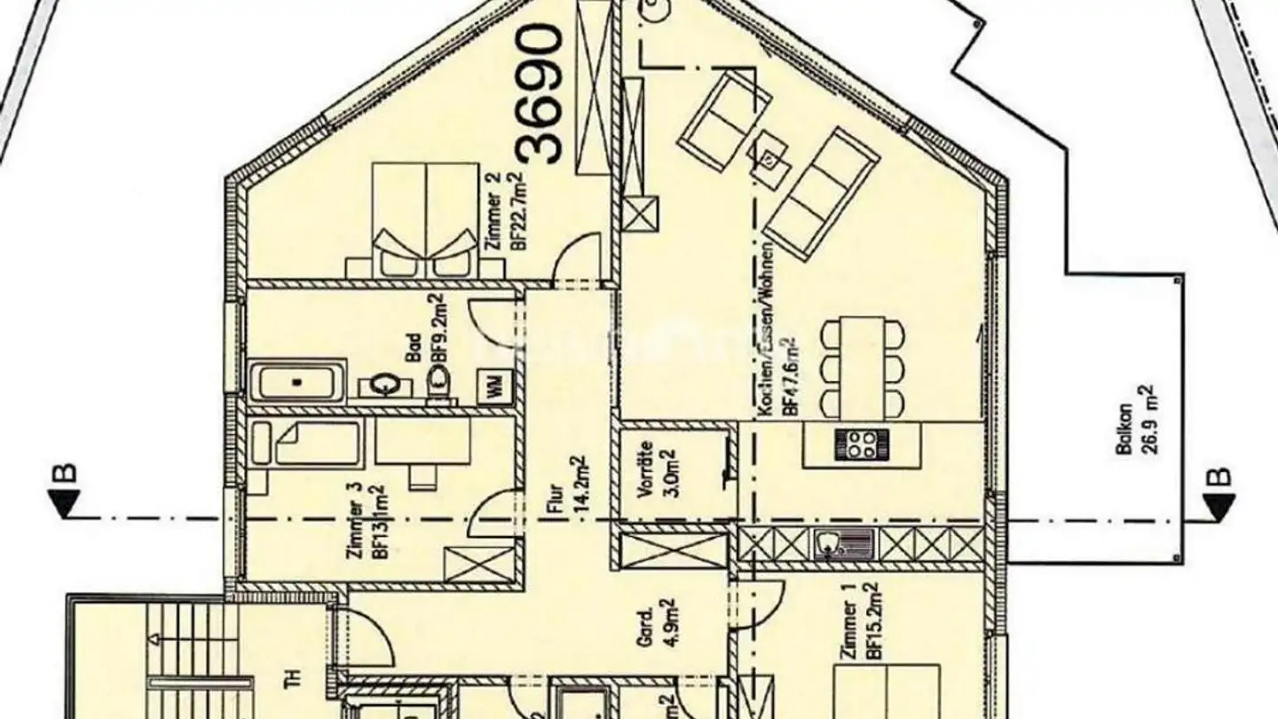 Wohnung mieten - 9478 Azmoos