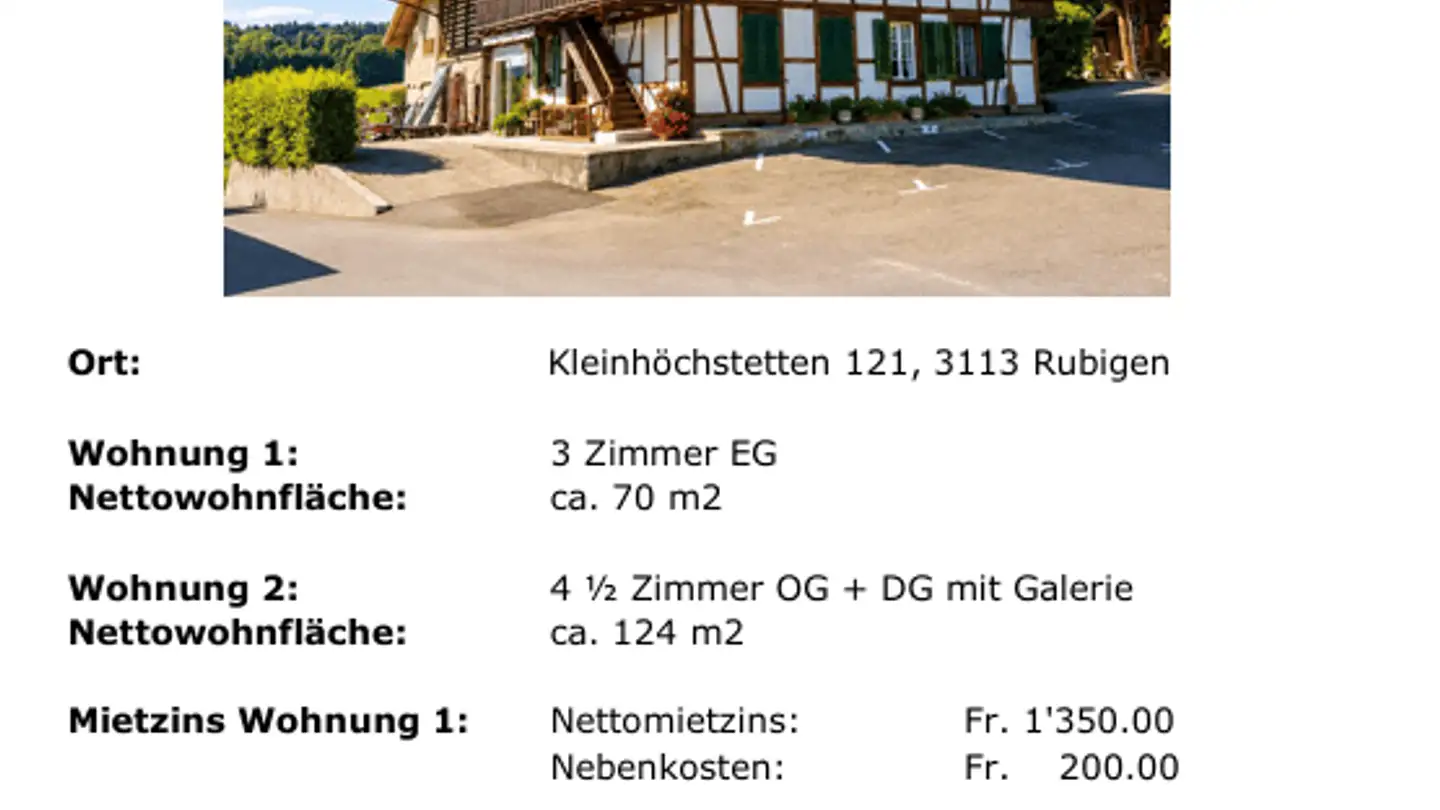 Appartement à louer - Kleinhöchstettengässli 121, 3113 Rubigen - Photo 4
