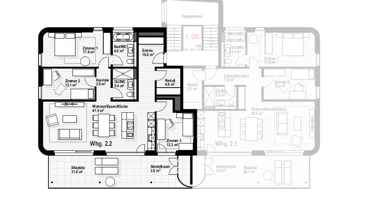 Appartamento in affitto - Blattenstrasse 7, 8634 Hombrechtikon - Foto 3