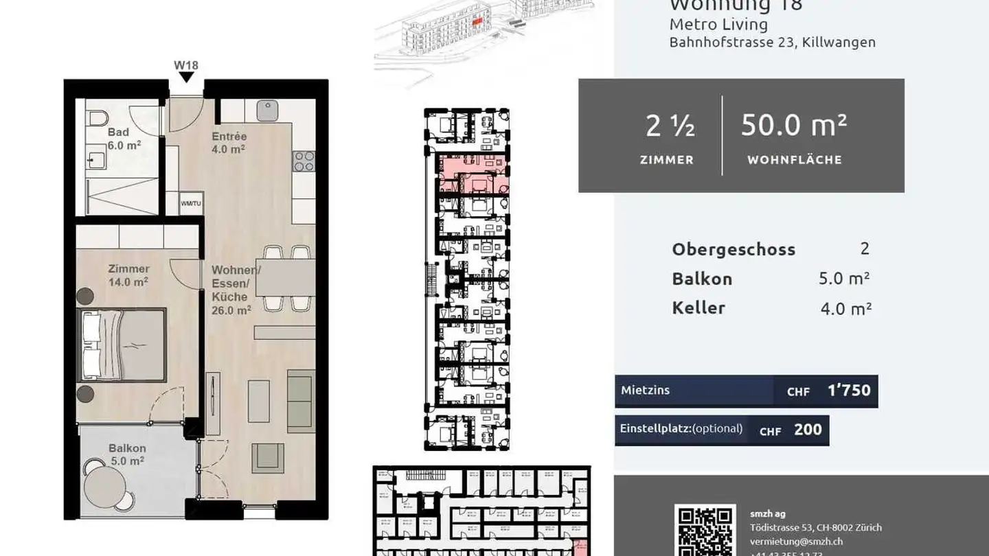 Apartment for rent - Bahnhofstrasse 23, 8956 Killwangen - Photo 2