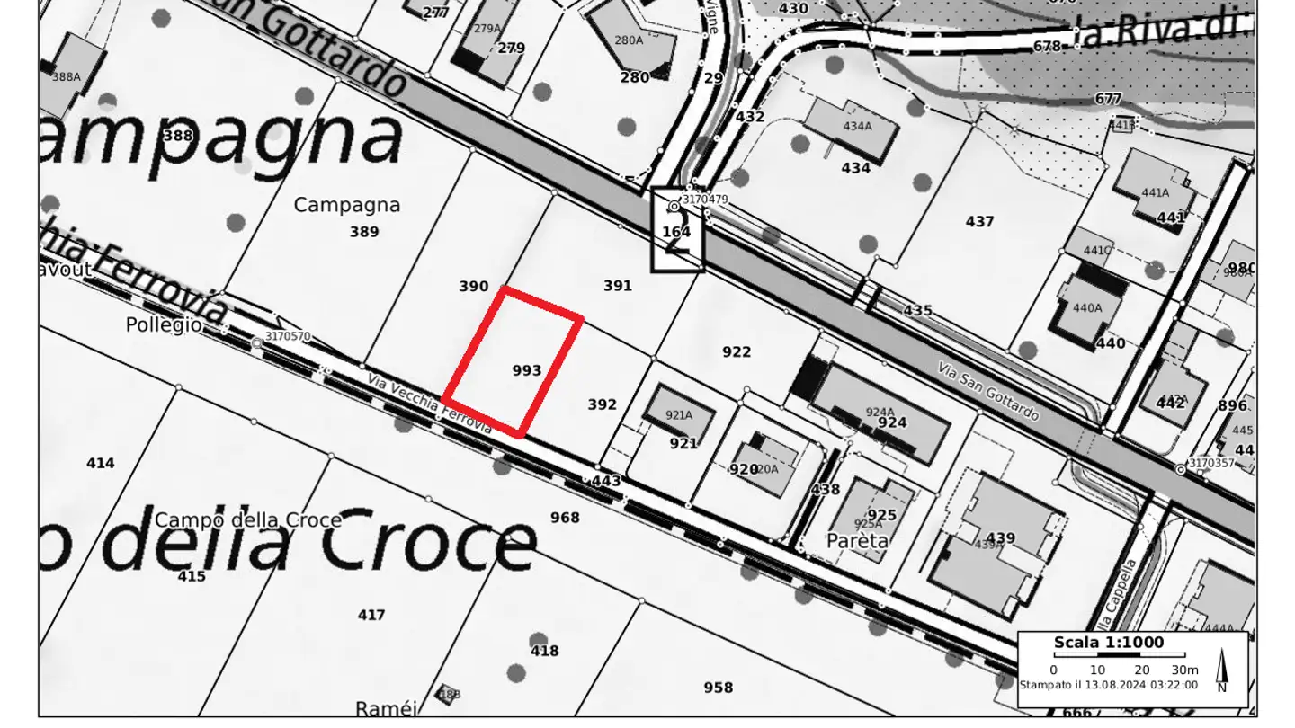 Constructible plot for sale - Via Vecchia Ferrovia, 6742 Pollegio - Photo 2