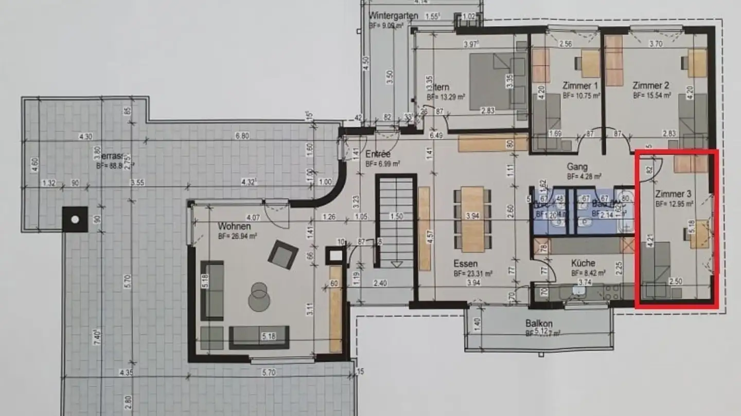 Chambre à louer - Dorfstrasse 53, 8834 Schindellegi - Photo 3