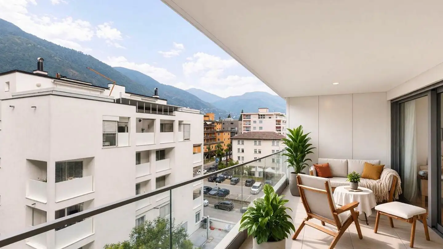 Terrassenwohnung kaufen - Via Della Pace, 6600 Locarno - Foto 4