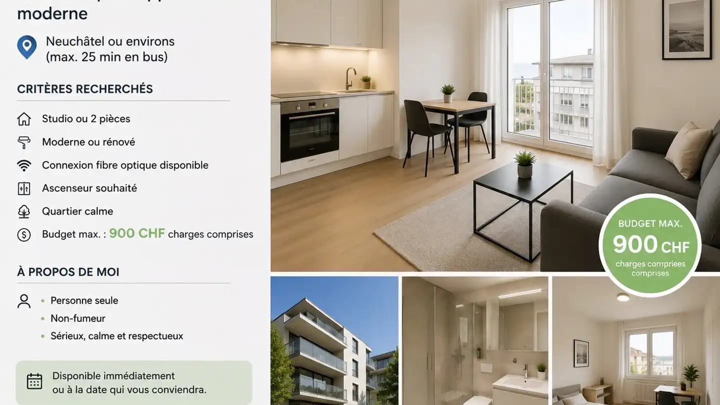 Appartamento in affitto - 2000 Neuchâtel