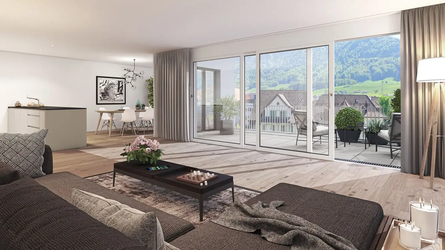 Penthouse mieten - Adlerstrasse, 8854 Siebnen