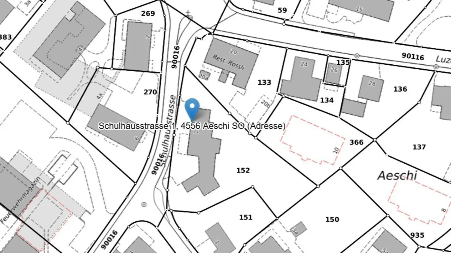 Constructible plot for sale - Schulhausstrasse 1, 4556 Aeschi SO