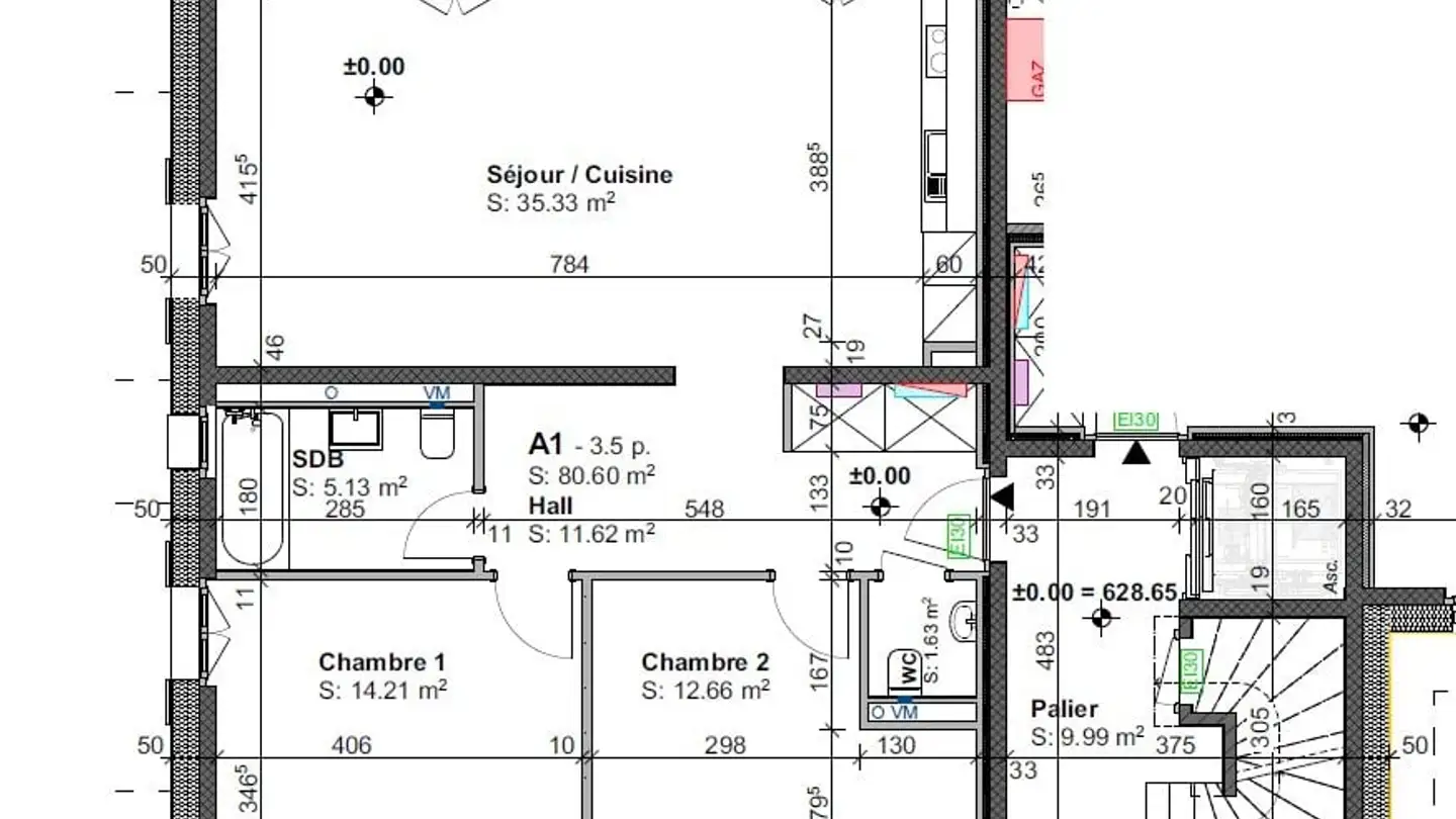 Wohnung mieten - Place De La Croix-Blanche 3, 1038 Bercher - Foto 2