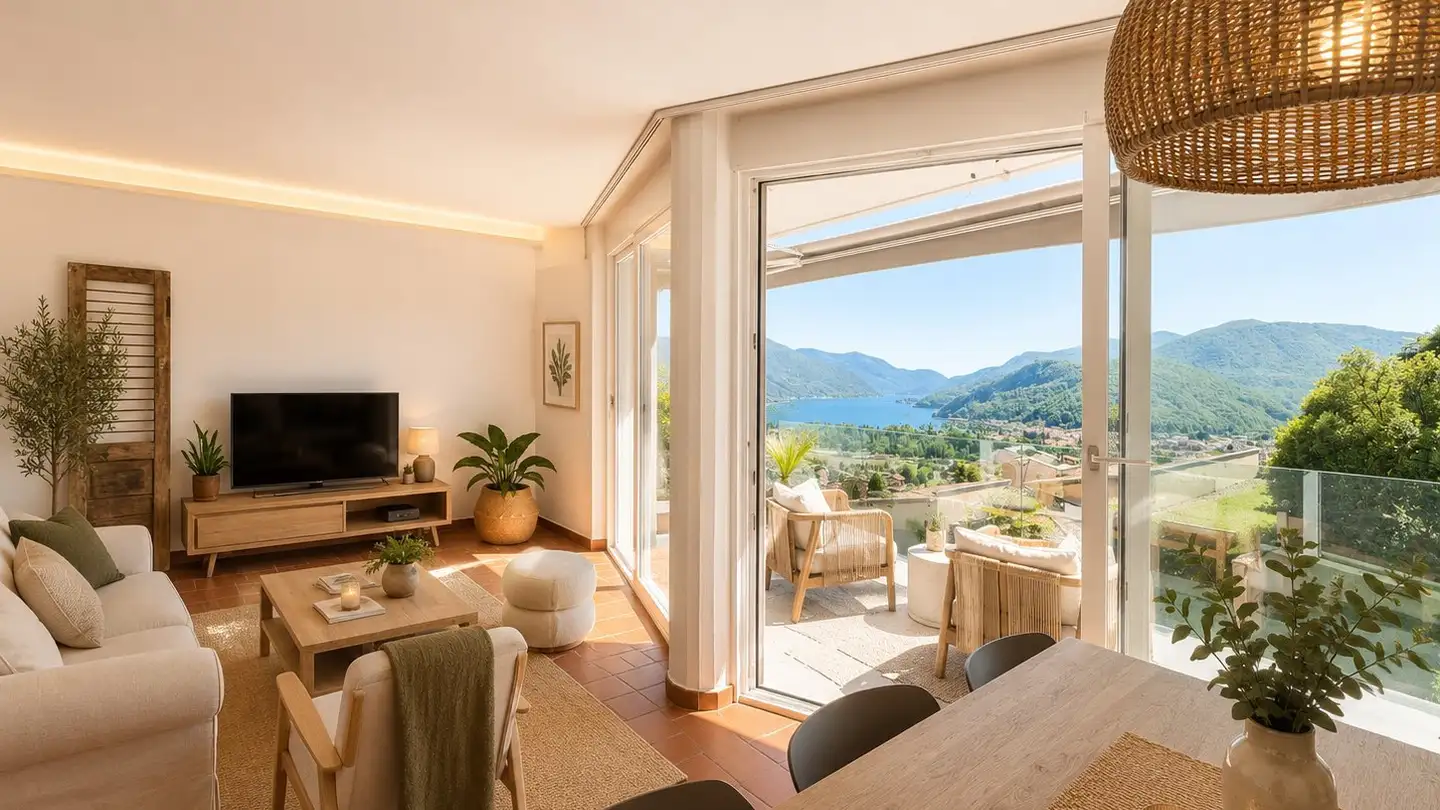Apartment for rent - Via Belvedere 1, 6991 Neggio