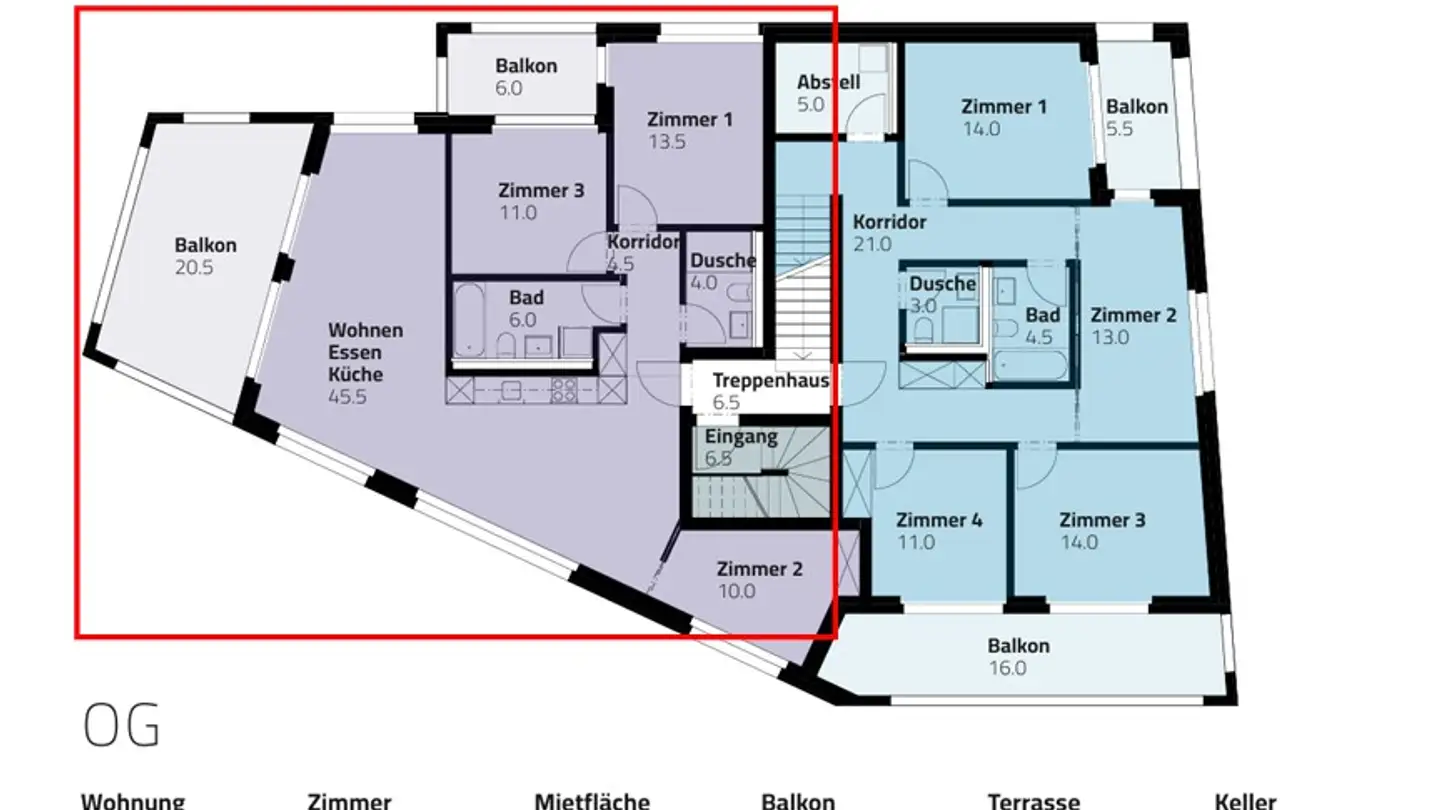 Apartment for rent - Eggliweg 2, 8832 Wilen b. Wollerau - Photo 4