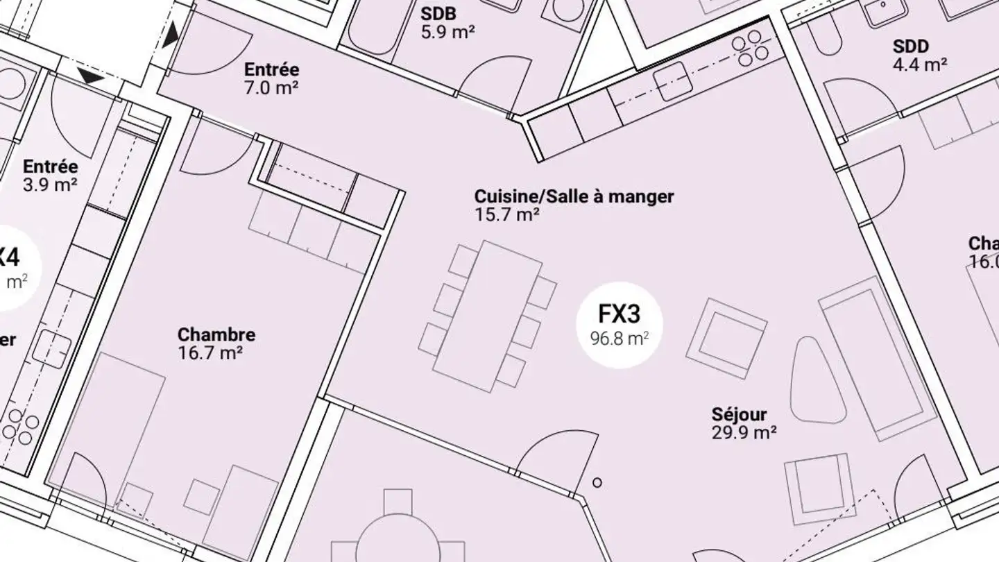 Appartement à louer - Rue de l'Industrie, 1700 Fribourg - Photo 3