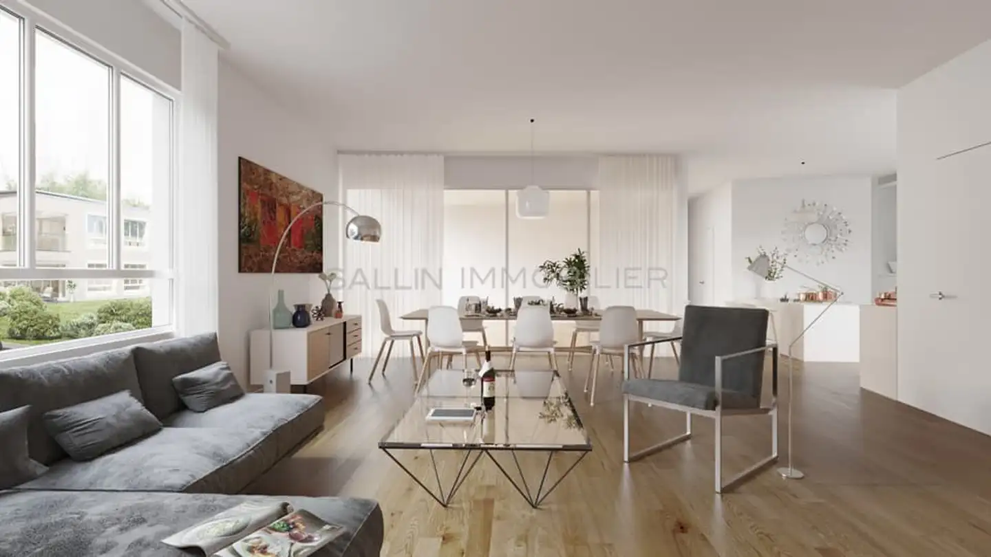 Apartment for rent - La Roseraie 7, 1740 Neyruz FR - Photo 2
