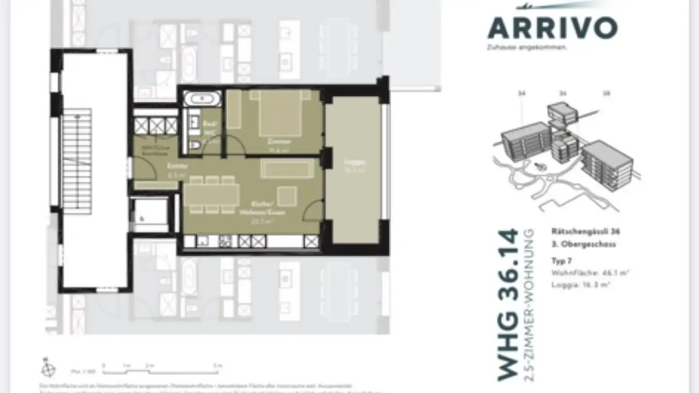 Wohnung mieten - Rätschengässli 36, 8302 Kloten - Foto 4