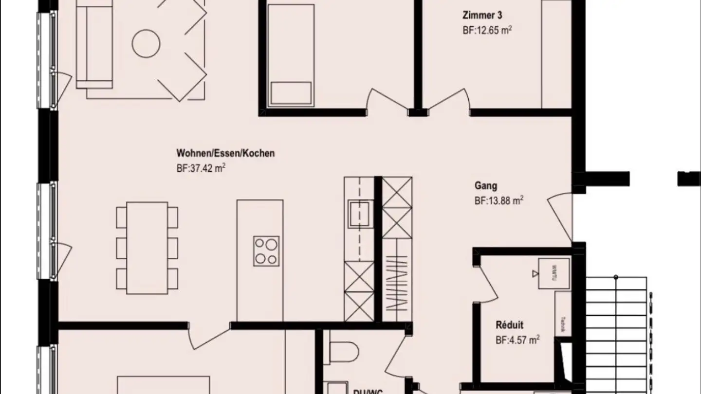 Appartement à louer - Unterdorfstrasse 10, 5082 Kaisten