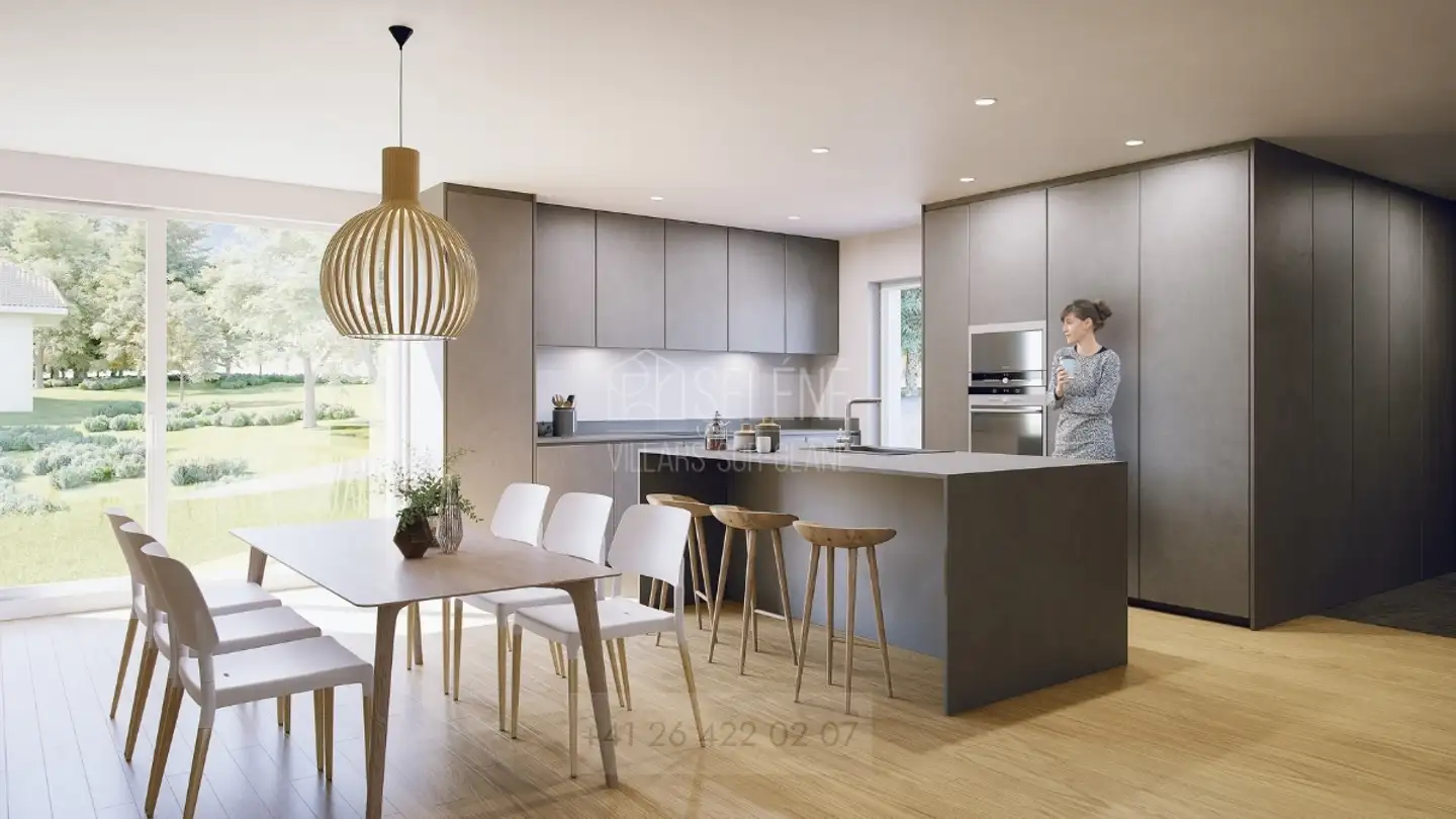 Casa a schiera in affitto - Route De Payerne 3, 1752 Villars-sur-Glâne - Photo 2