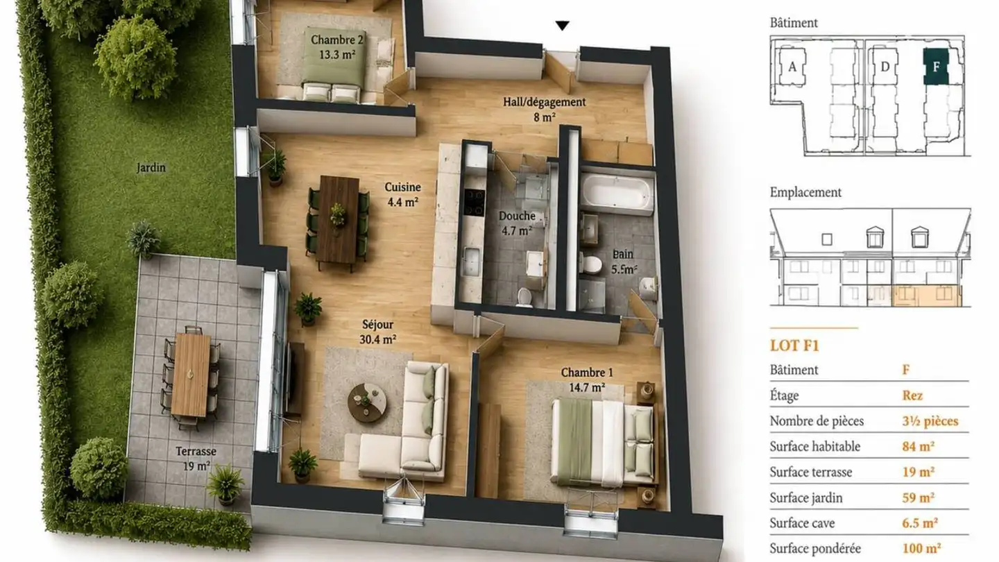 Wohnung kaufen - Lavigny, 1175 Lavigny