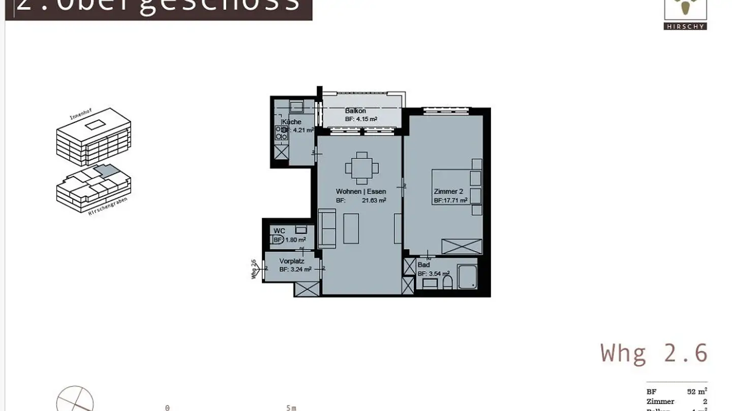 Wohnung mieten - Hirschengraben 41, 6003 Luzern - Foto 4