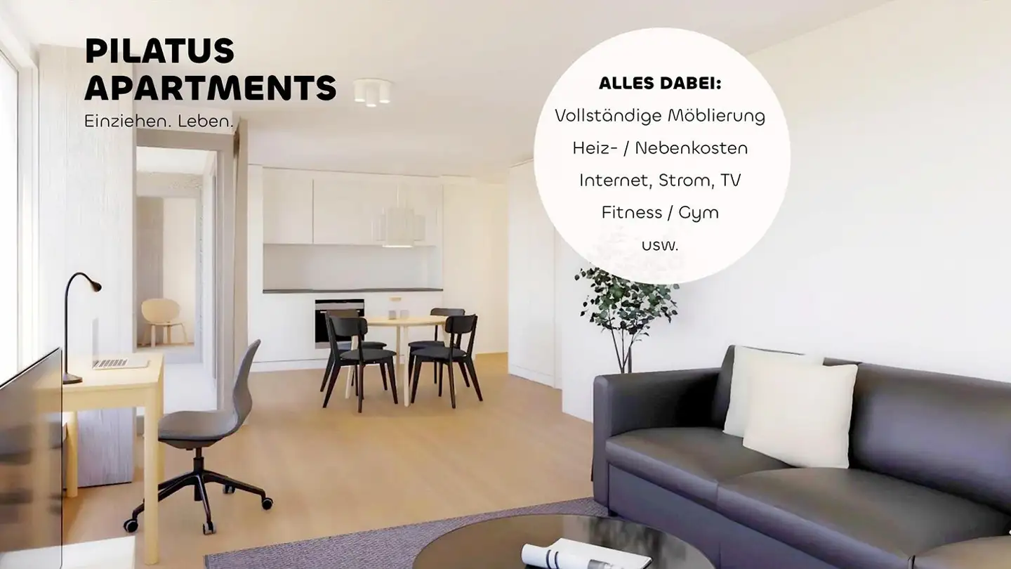 Möblierte Wohnung mieten - Am Mattenhof 1, 6010 Kriens