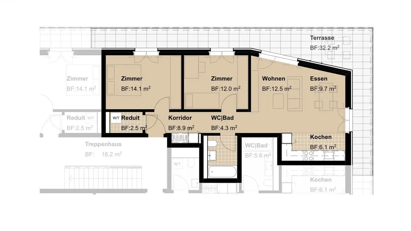Apartment for rent - Bahnweg 12, 4543 Deitingen - Photo 3