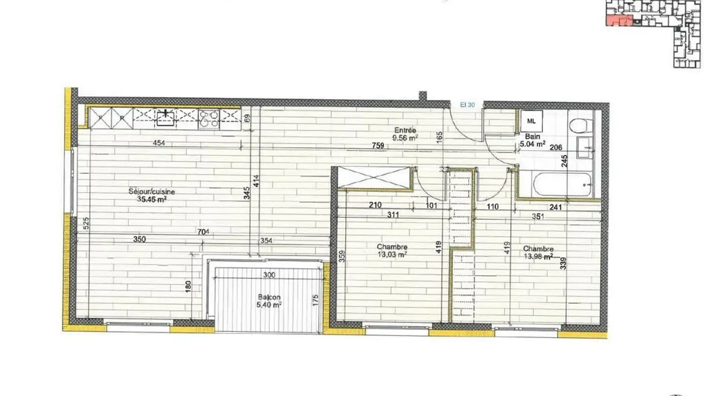 Appartamento in affitto - Rue du Château-d'En-Bas 31, 1630 Bulle - Foto 2