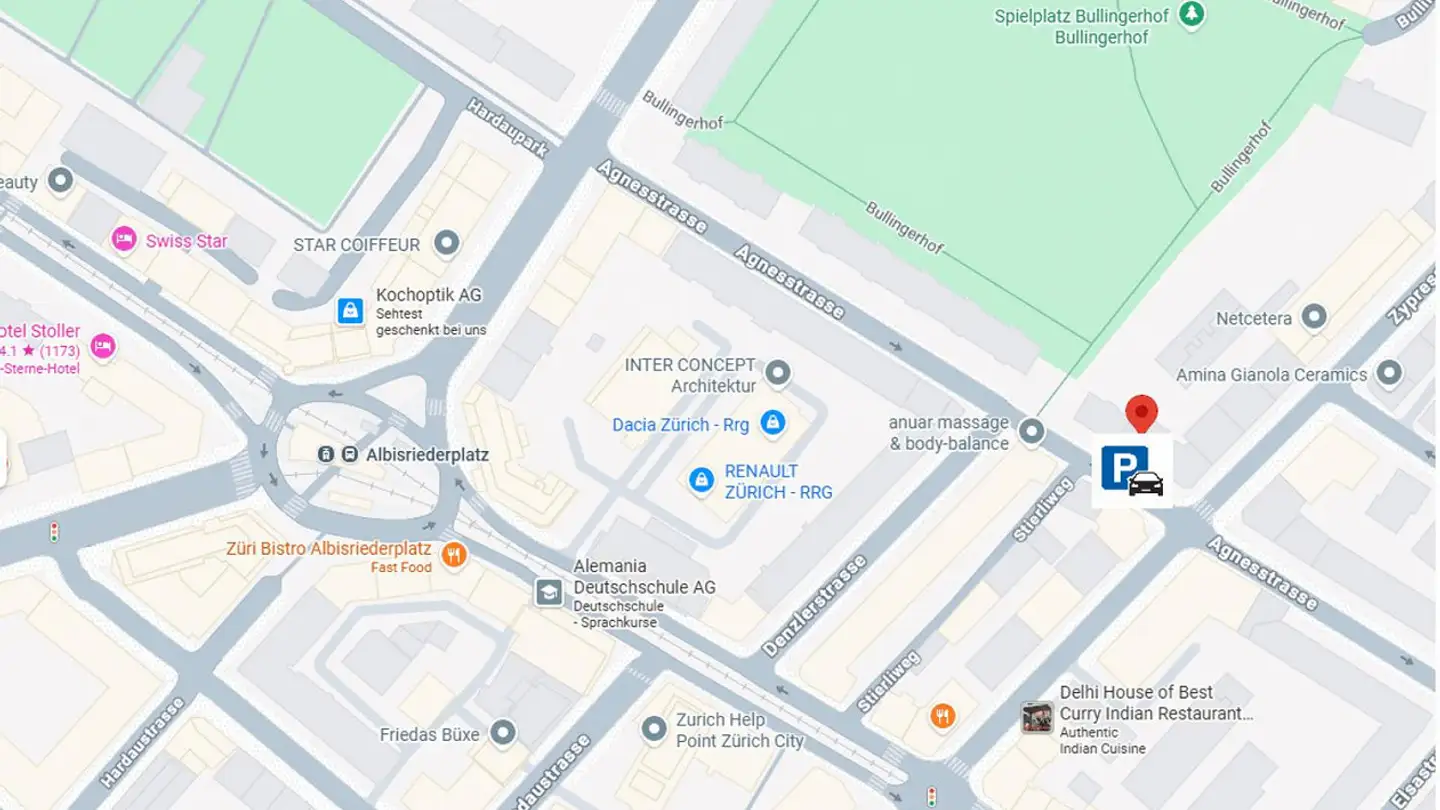 Outdoor parking space for rent - Agnesstrasse 26, 8004 Zürich