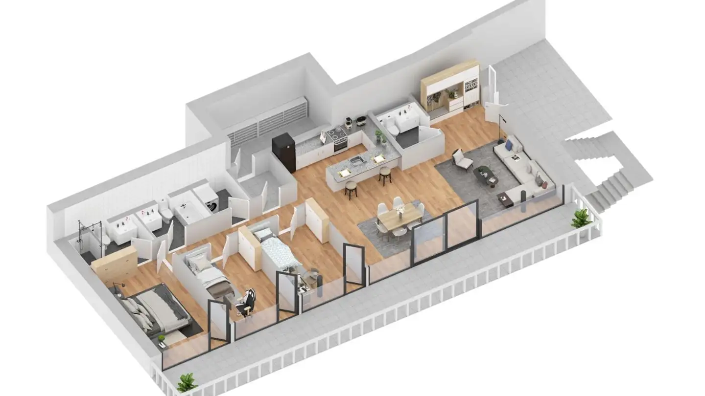 Apartment for sale - Route Du Brel, 2068 Hauterive NE - Photo 3