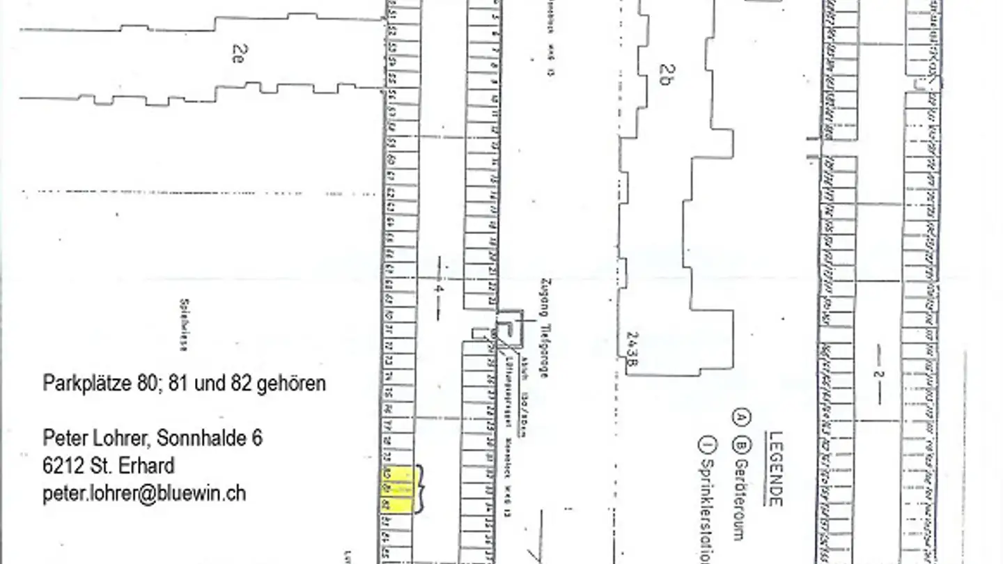 Tiefgaragenstellplatz mieten - Kornquaderweg 8, 7000 Chur