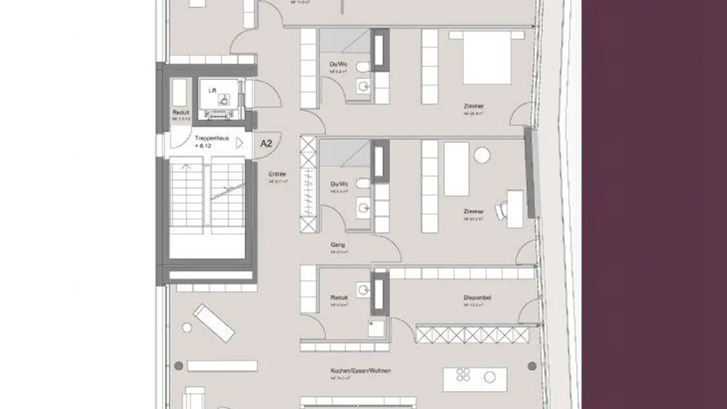 Appartement à louer - Panoramaweg 7, 5018 Erlinsbach - Photo 2