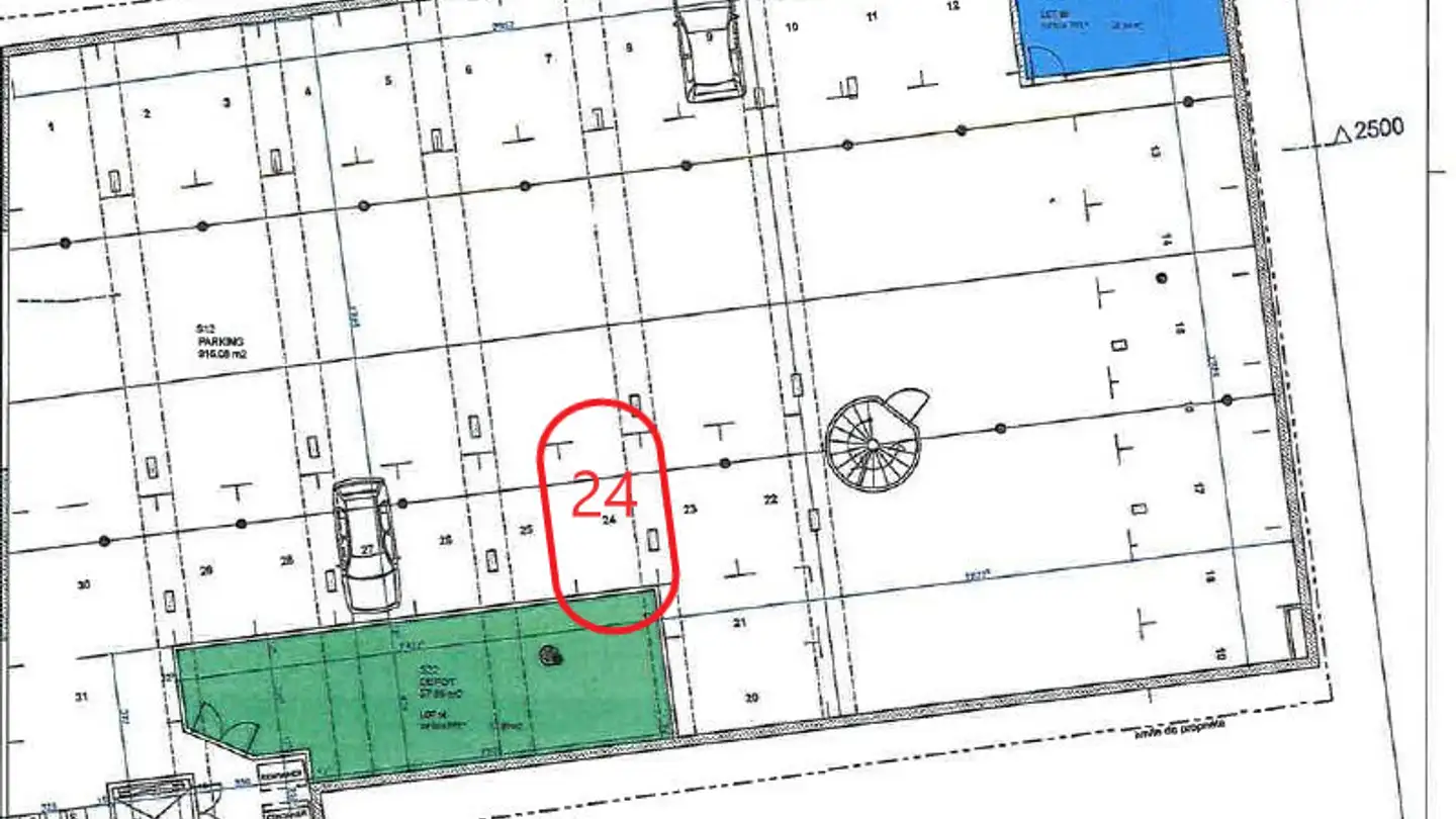 Place de parking couverte à louer - Avenue Beauregard 10, 1700 Fribourg - Photo 2