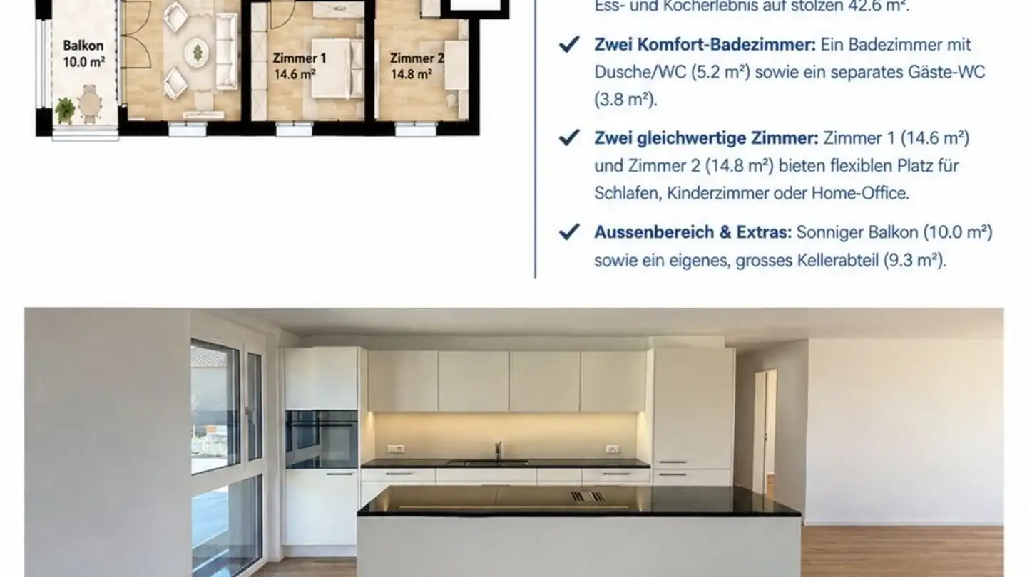 Appartement à louer - Kirchweg 9, 5734 Reinach AG - Photo 3