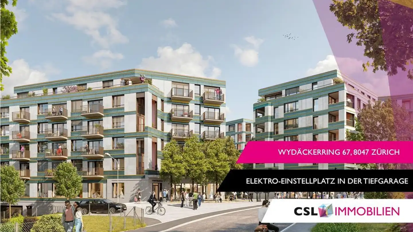 Parcheggio sotterraneo in affitto - Wydäckerring 67, 8047 Zürich