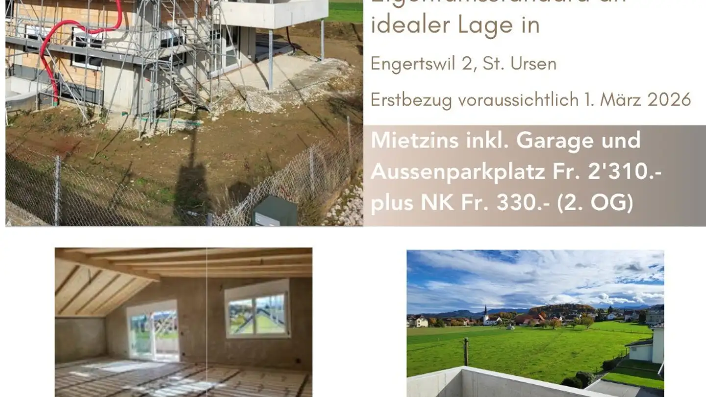 Appartement à louer - Engertswil 2, 1717 St. Ursen