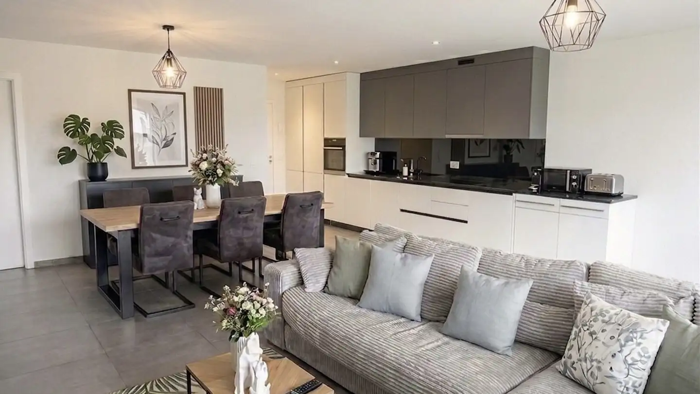 Apartment for rent - Route de l'Eglise 36, 1721 Courtion - Photo 2