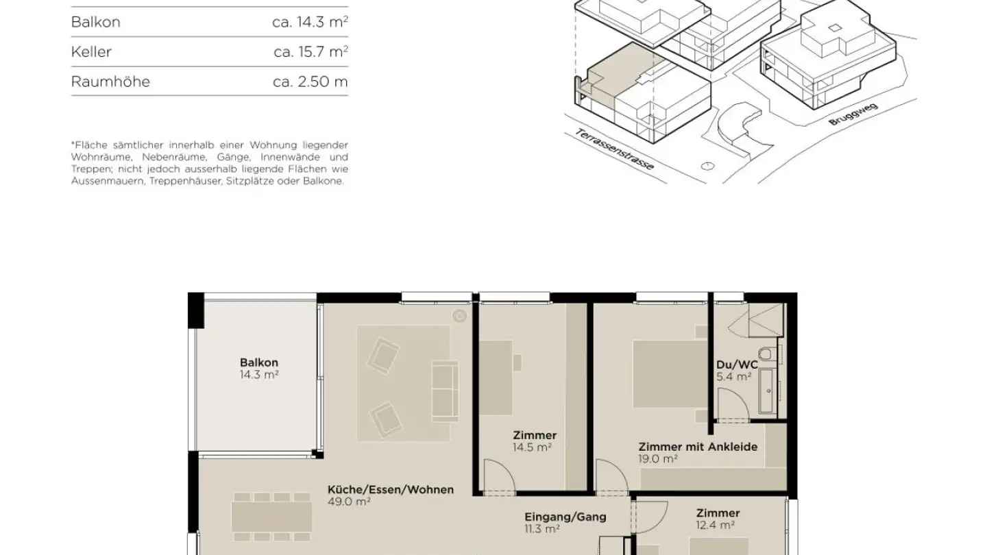 Wohnung kaufen - Bruggweg, 4143 Dornach - Foto 3
