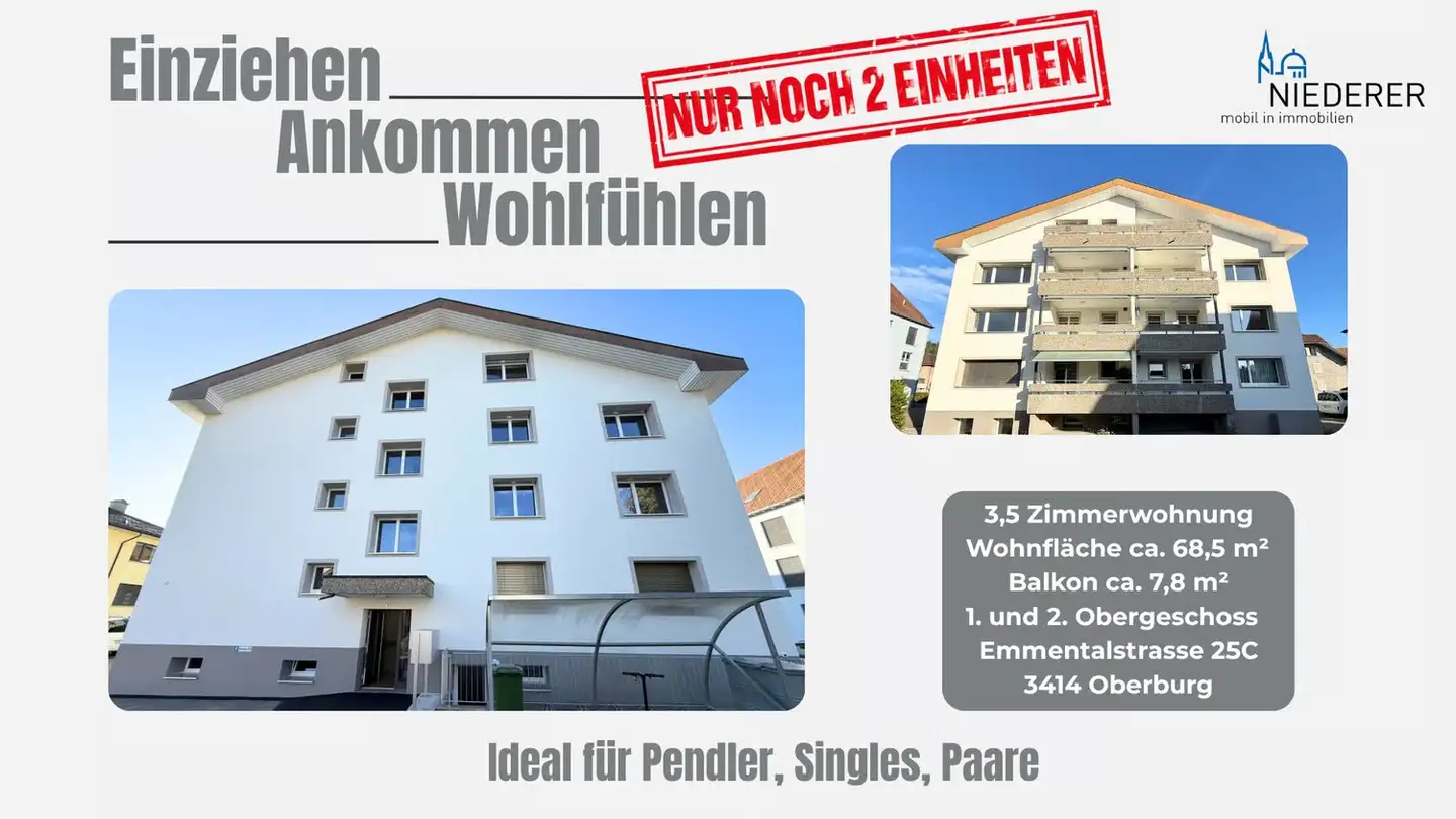 Appartement à louer - Emmentalstrasse 25, 3414 Oberburg