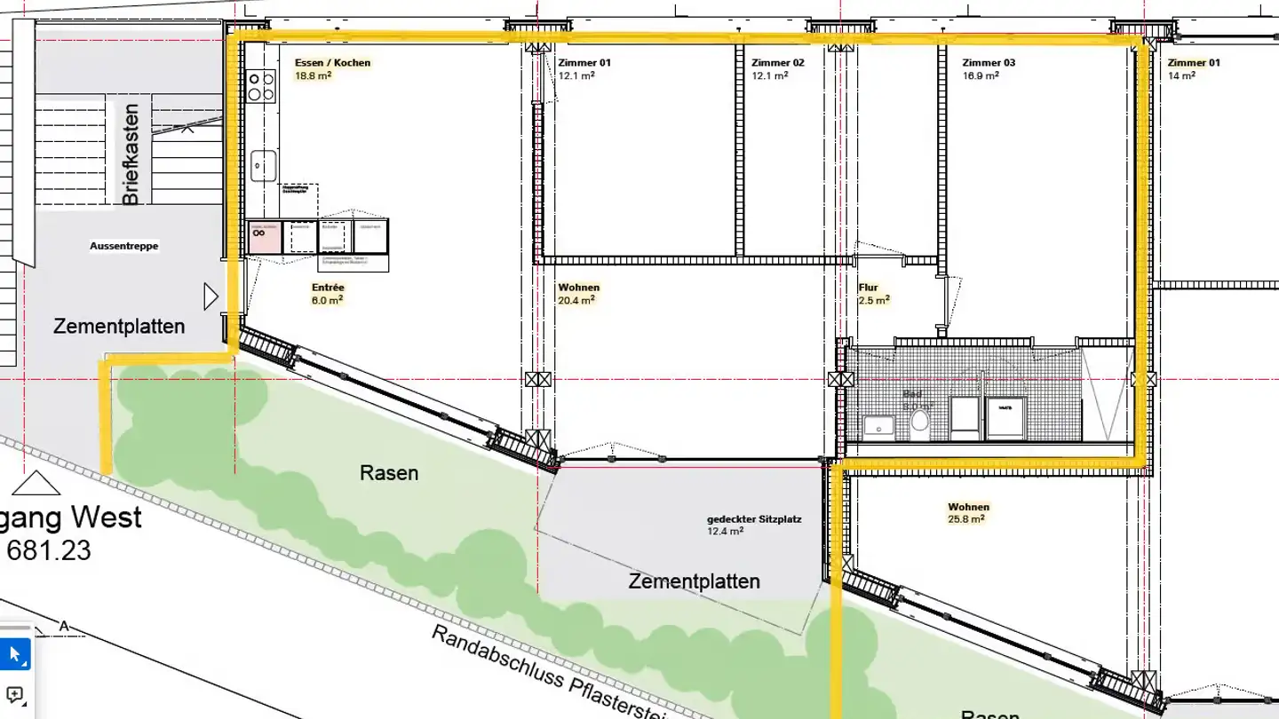 Appartement à louer - Rappensteinstrasse 23a, 9000 St. Gallen - Photo 3