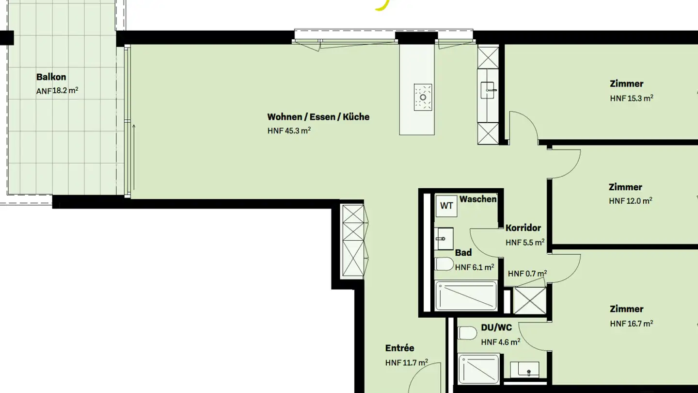 Apartment for rent - Kantonsstrasse 14, 8862 Schübelbach - Photo 2