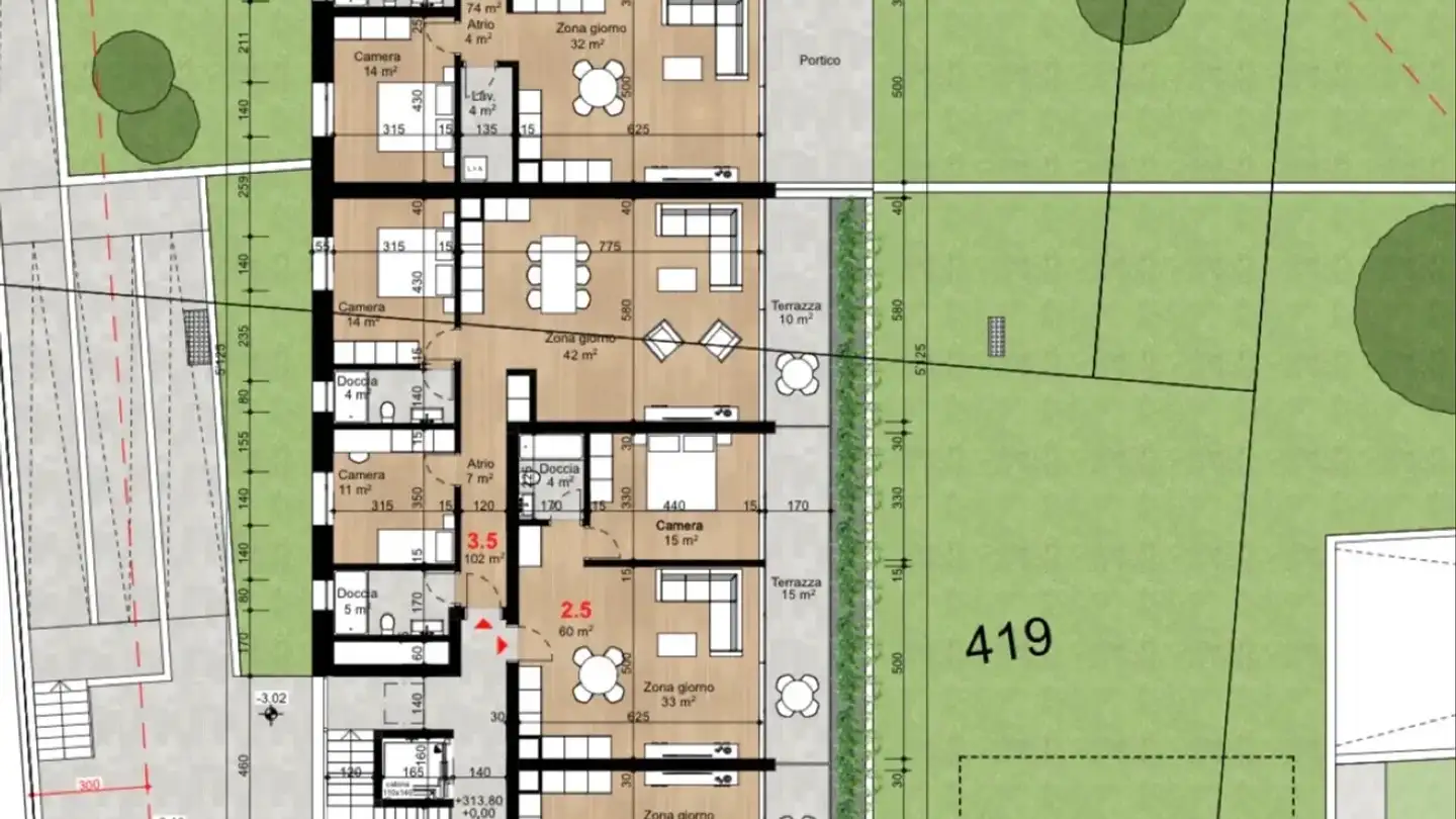 Wohnung mieten - Via Norello, 6928 Manno - Foto 3